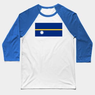 Flag of Nauru Baseball T-Shirt